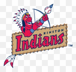 Kinston Indians Primary Logo - Indian Mascot Baseball Team Png,Indians Baseball Logo