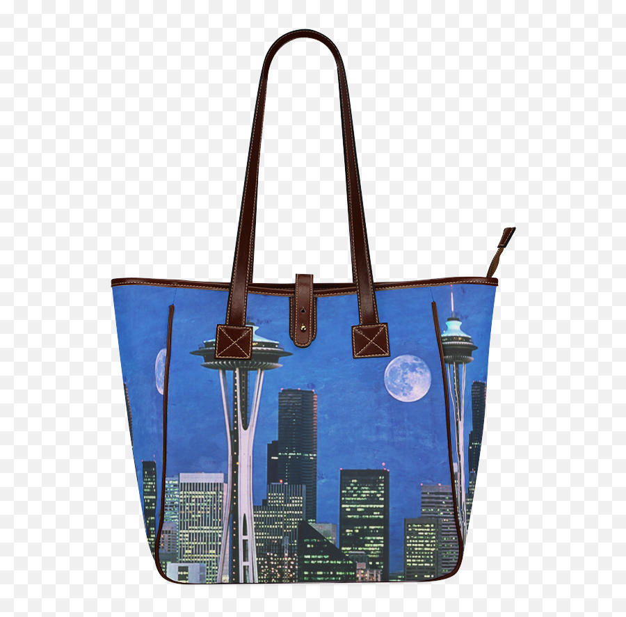 Seattle Space Needle Watercolor Classic Tote Bag Model 1644 Id D288013 Png