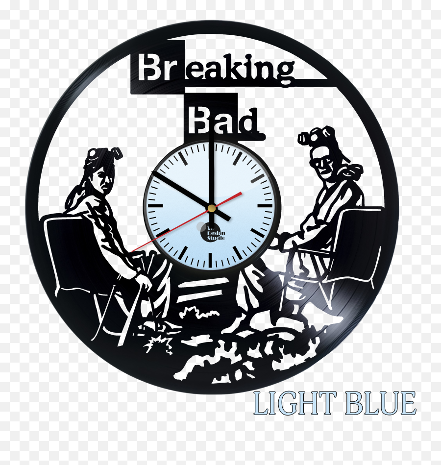 Breaking Bad Handmade Vinyl Record Wall Clock Fan Gift Png Logo