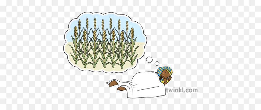 Pharaoh Dreaming About Seven Thin Corn Stalks And Fat - Pharaoh Dream Png,Corn Stalk Png