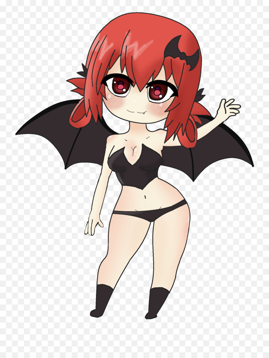 Chibi Satania Succubus - Anime Arts Succubus Chibi Png,Succubus Png