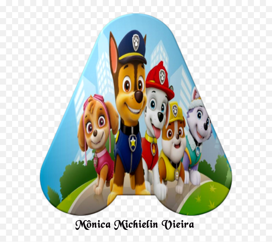 Monica Michielin Alfabetos Alfabeto Patrulha Canina Chase - Erymanthian Boar Png,Paw Patrol Chase Png