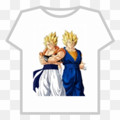 Gogeta Vegito Vip Shirt For My Mingames - Roblox Gogeta E Vegetto Dragon Ball Super Png,Gogeta Png