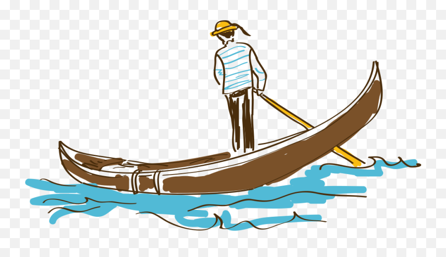Download People Rowing Illustration Drawing Hand - Drawn Png,People Cartoon Png