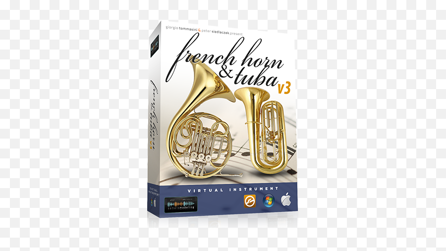 Samplemodeling - French Horn U0026 Tuba 3 Vertical Png,Tuba Png