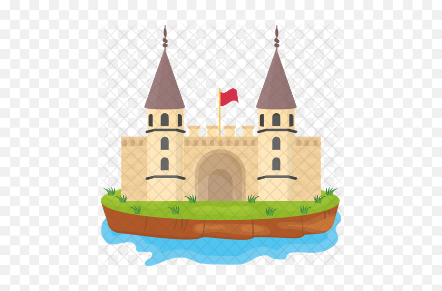 Castle Tower Icon Of Flat Style - Medieval Architecture Png,Castle Tower Png