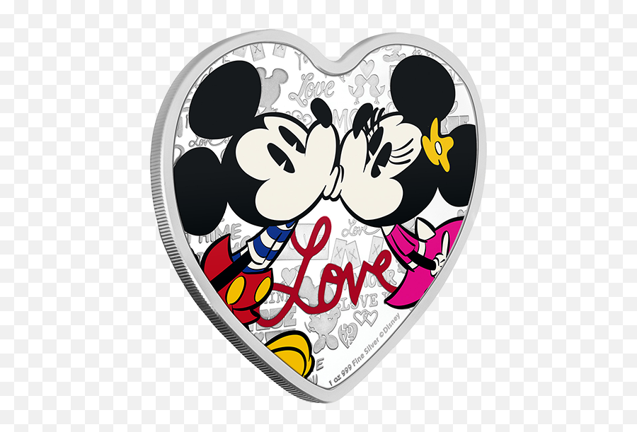 Download Hd Pure Silver Heart - Shaped Coin Heart Shape Disney Love 2021 Coins Png,Heart Shape Png