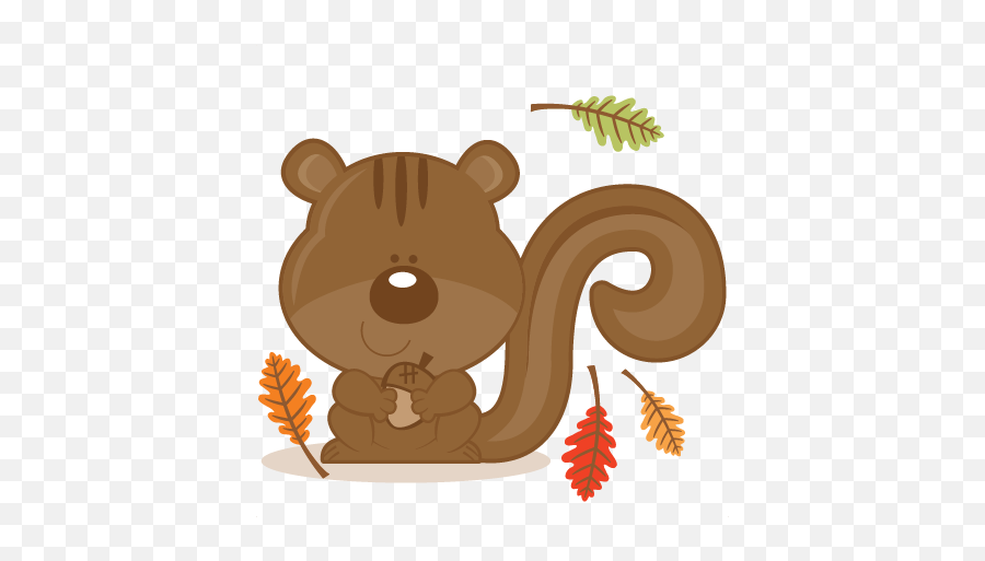 Squirrel With Acorn Svg Scrapbook Cut File Cute Clipart - Squirrel With Acorn Clip Art Png,Acorn Png