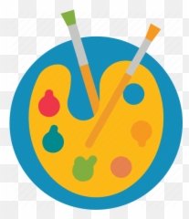 Supplies Paint Palette Art Icon - Clip Art Png,Art Supplies Png