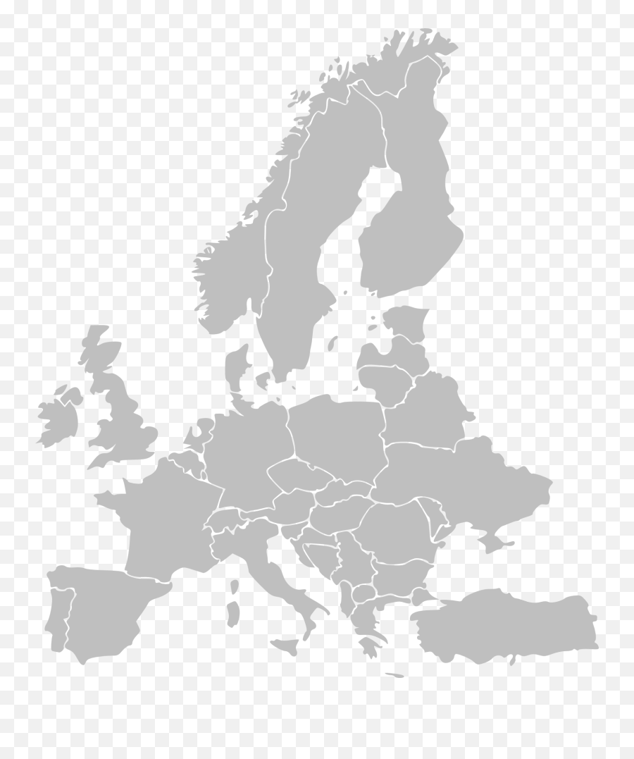 Europe Map Countries - Black Metal In Europe Png,Europe Png