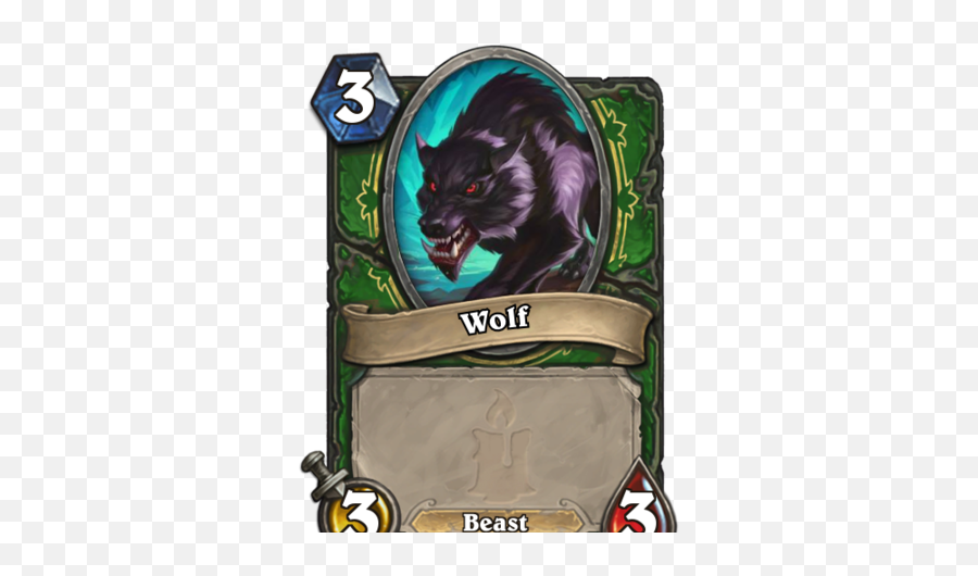 Wolf Hearthstone Heroes Of Warcraft Wiki Fandom - Hearthstone Wolf Art Png,Wolf Cartoon Png