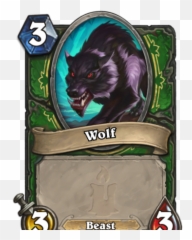 Wolf Hearthstone Heroes Of Warcraft Wiki Fandom - Hearthstone Wolf Art Png,Wolf Cartoon Png