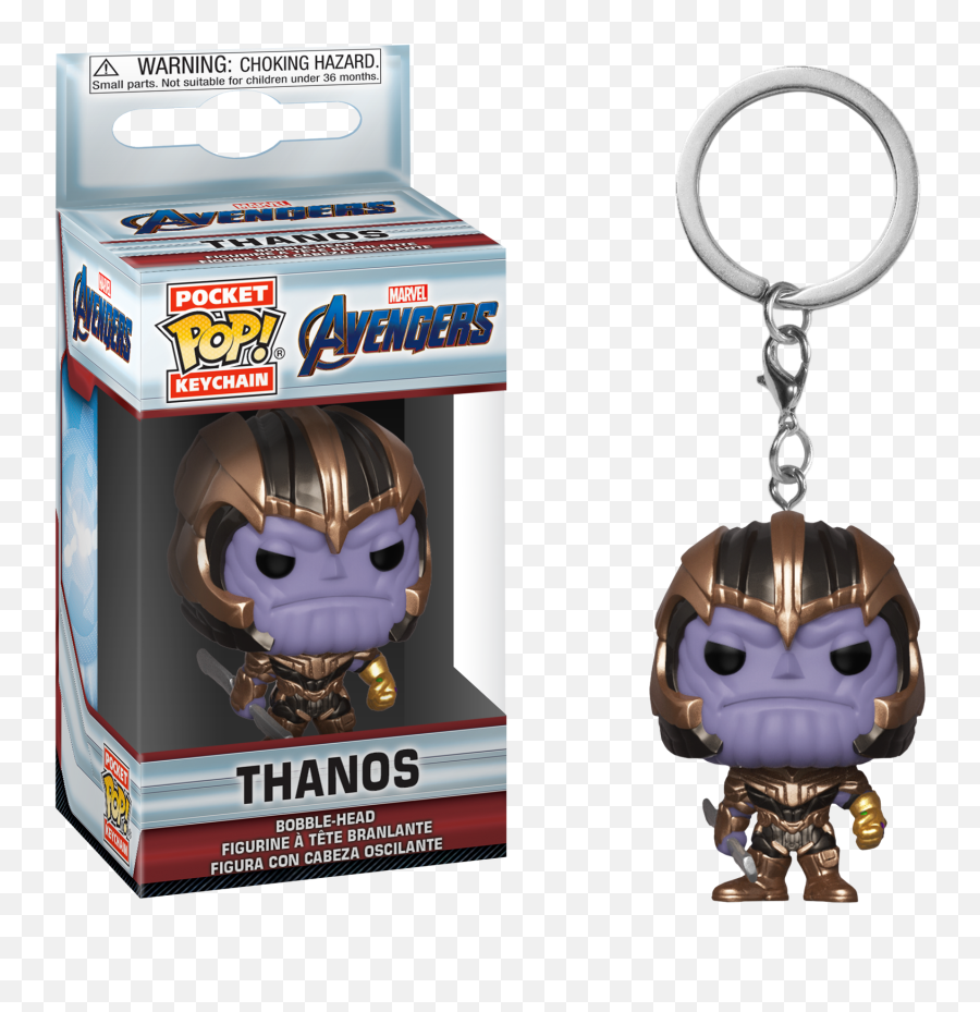 Avengers 4 Endgame Thanos Funko Pocket Pop - Thanos Funko Pop Keychain Png,Thanos Helmet Png