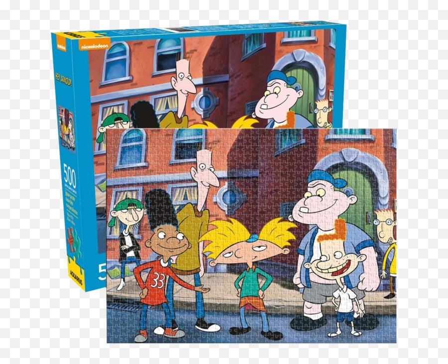 Nickelodeon - Hey Arnold 500 Piece Jigsaw Puzzle Hey Arnold Puzzle Png,Hey Arnold Transparent