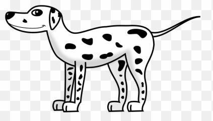 Dalmatian Dog Clipart - Drawing Of Spotty Dog Png,Dalmatian Png