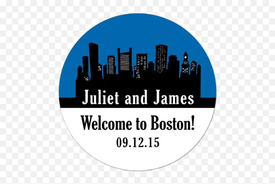 Boston Skyline Destination Wedding - Vertical Png,Boston Skyline Png