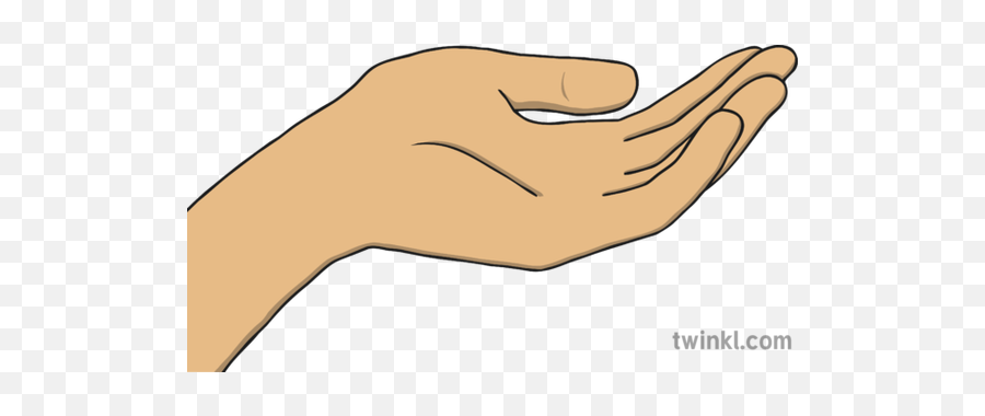 Cupped Hand Illustration - Una Palma Ahuecadas Dibujo Png,Cupped Hands Png