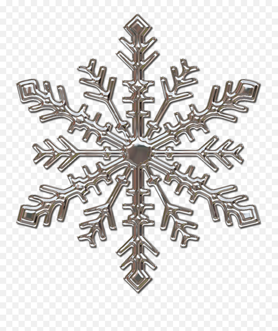 Silver Snowflake Png Transparent - Transparent Silver Snowflake Png,Silver Snowflake Png