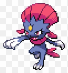 Weavile - Weavile Sprite Black And White Png,Weavile Png