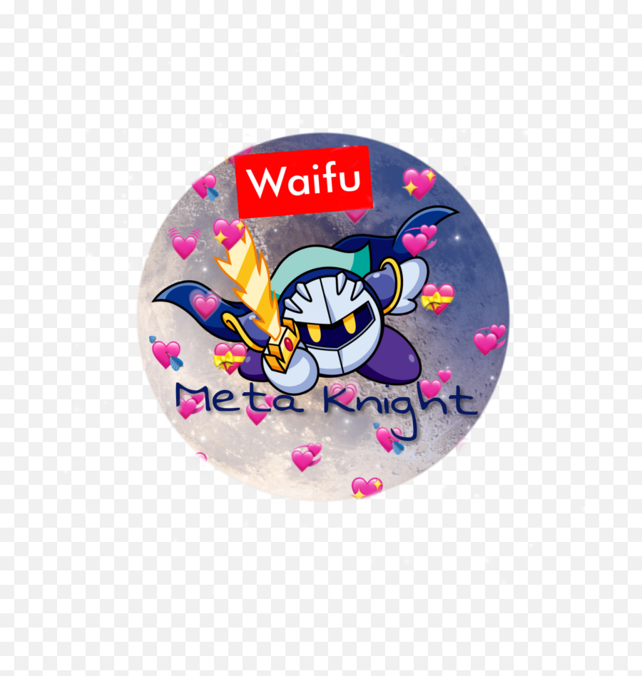 Kirby Icon Waifu Metaknight Sticker - Fictional Character Png,Kirby Icon