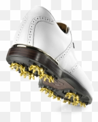 Mens Classic Saddle Golf Shoe - Football Boot png
