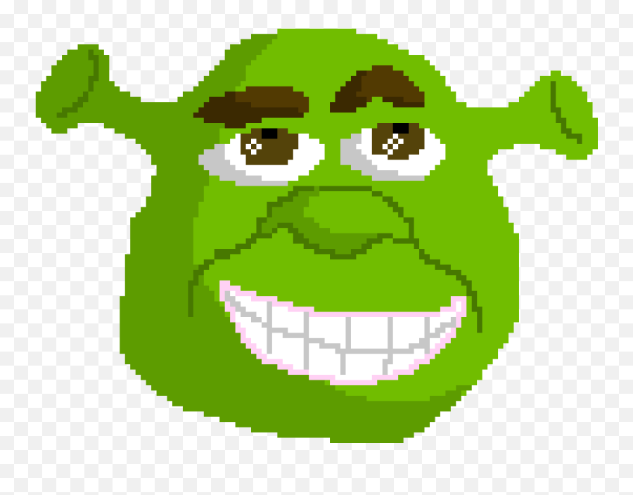 Shrek Pixel Art Maker - Shrek Pixel Art Transparent Png,Shrek Head Png