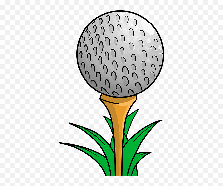 How To Draw A Golf Ball - Really Easy Drawing Tutorial Melnikov House Png,Golfball On Tee Icon Free