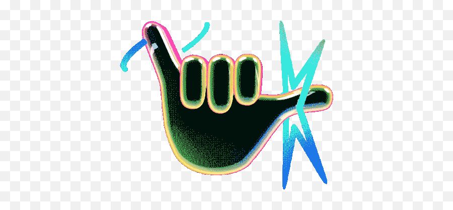 Call Me Hand Sign Emoji Phone Gif - Transparent Cool Emoji Gif Png,Shaka Icon