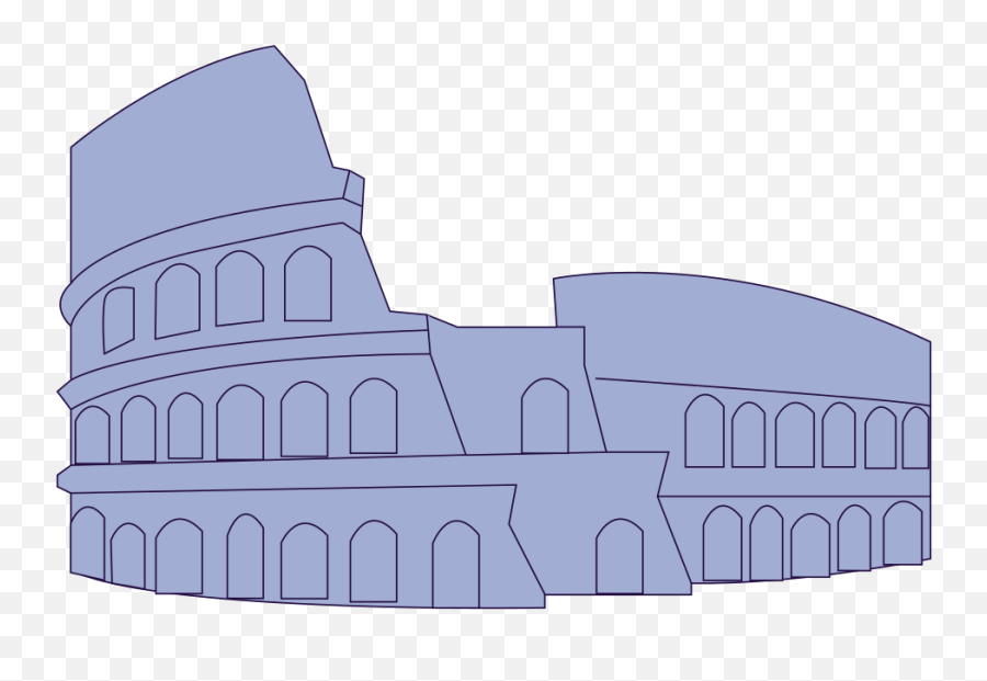 Fileworld Landmarks Icons - Colosseumsvg Wikimedia Commons Architecture Png,Colosseum Png