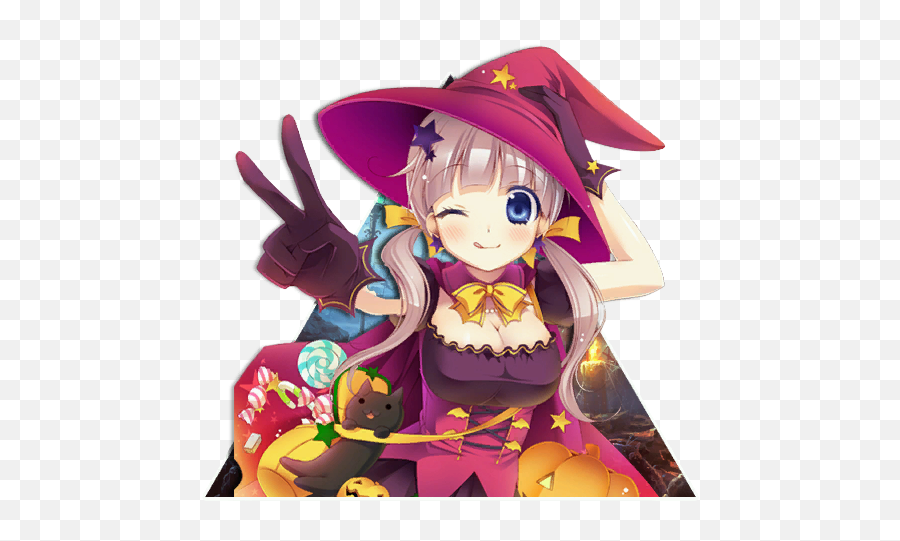 Anime Halloween Girls Posted - Halloween Anime Girls Png,Anime Halloween Icon