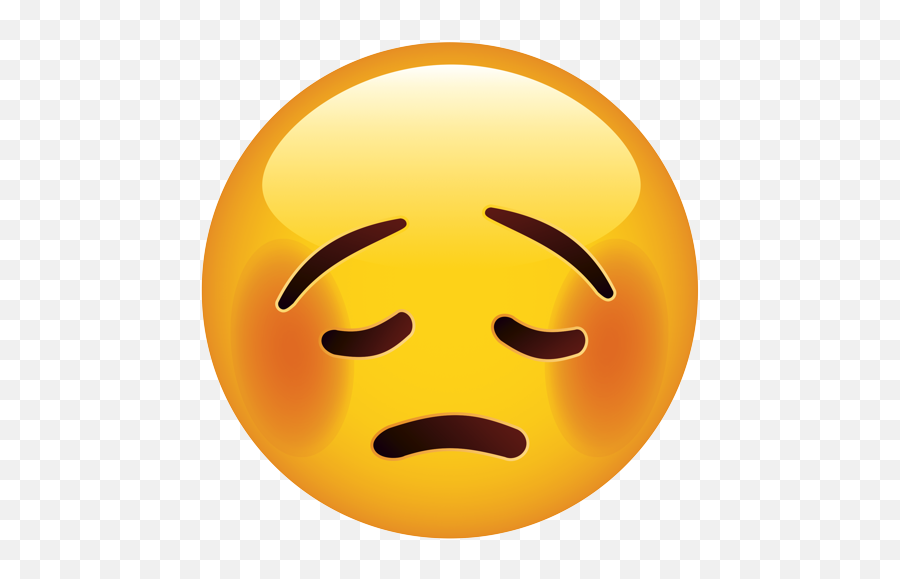 Pensive Flushed Face - Disappointment Emoji Png,Pensive Emoji Transparent