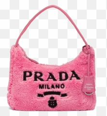 Prada Womens Mini Crossbody Bags - Pink Fluffy png