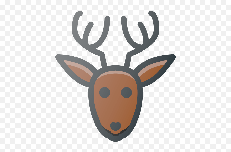 Christmas Deer Rudolf Icon - Free Color Christmas Icons Png,Deer Icon Png