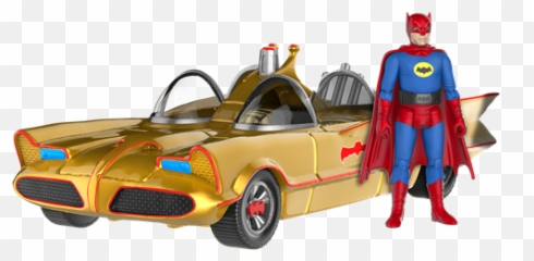 Covetly Funko - Other Action Figures Batman Gold Batmobile png