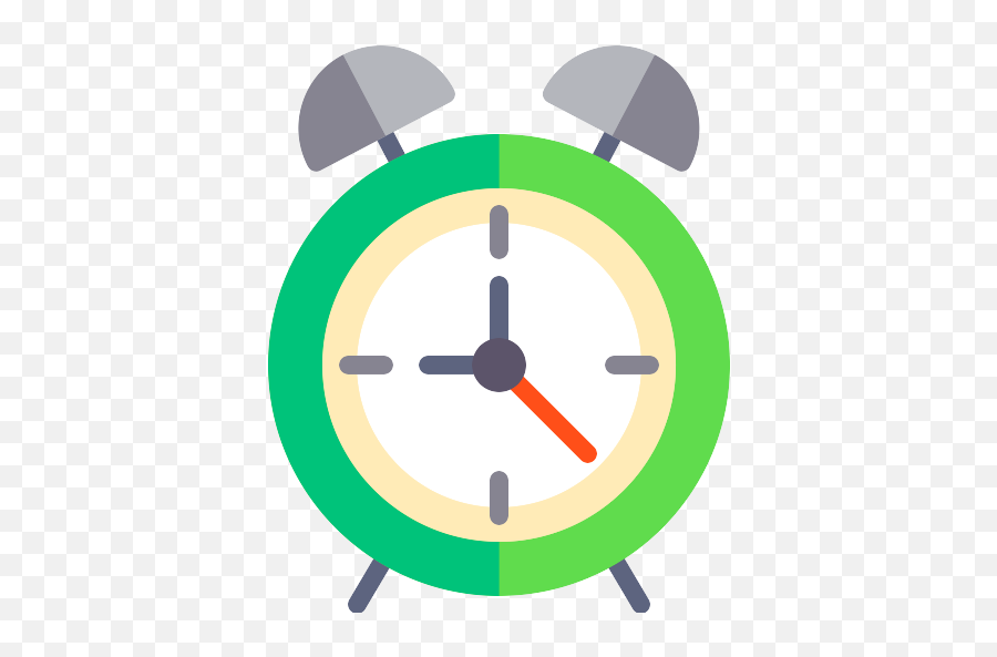 Alarm Clock Vector Svg Icon 14 - Png Repo Free Png Icons Time Flat Icon Png,Flat Clock Icon
