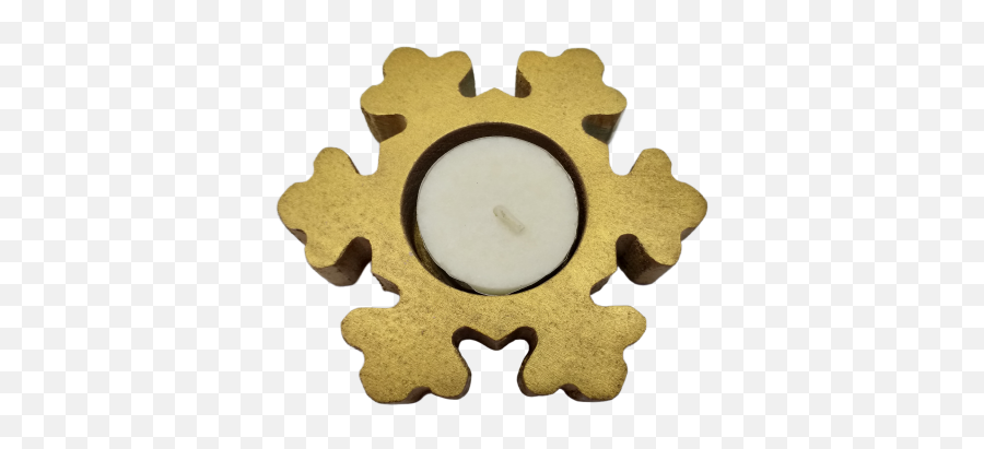Christmas Candlestick Wooden Snowflake - Solid Png,Candlestick Icon