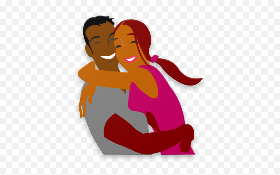 Hug Me Love Stickers Apk 104 - Download Apk Latest Version Black Couple Cartoon Png,Hug Icon