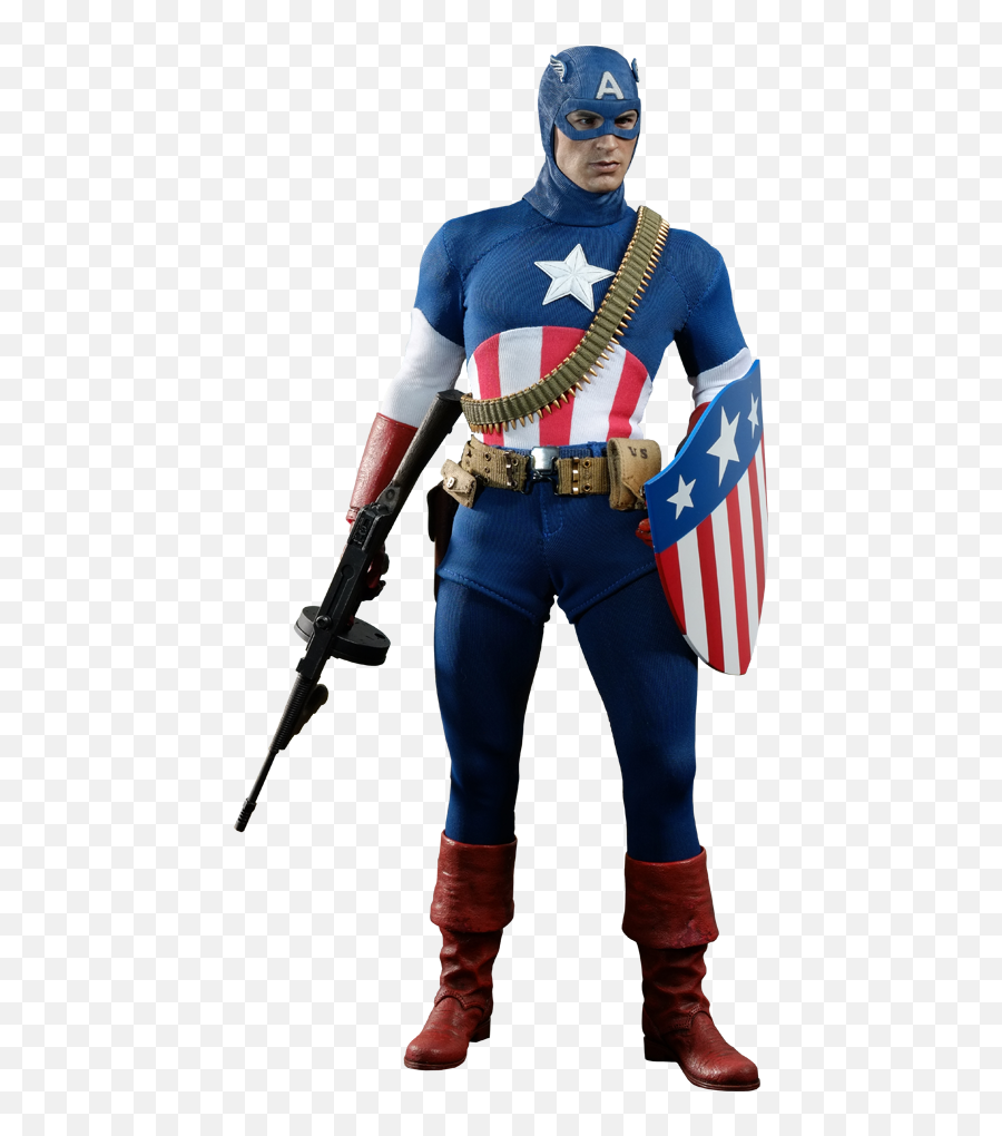 Hot Toys Captain America - U0027star Spangled Manu0027 Version Sixth Captain America The First Avenger 2013 Hot Toys Png,Chris Evans Png