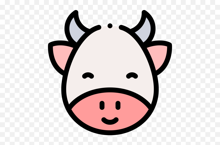 Cow - Free Animals Icons Evil Outline Png,Cow Face Icon