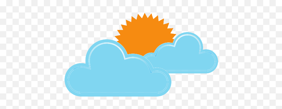 Cloud Clouds Sun Cloudy Weather Free Icon - Iconiconscom Lluvia Y Sol Png,Sun Cloud Icon