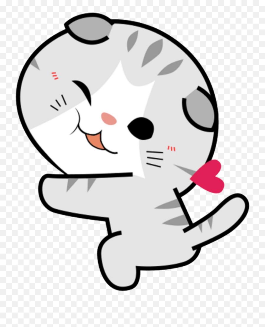 Pet Animal Cat Gato Chibi Kawaii Cute - Kawaii Cat Png Transparent,Cute Stickers Png