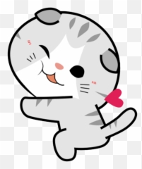 Pet Animal Cat Gato Chibi Kawaii Cute - Kawaii Cat Png Transparent,Cute Stickers Png