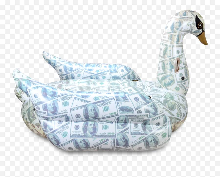 Billionaire Swan Pool Float - Mimosa Inc Swans Png,Hundred Dollar Bill Png