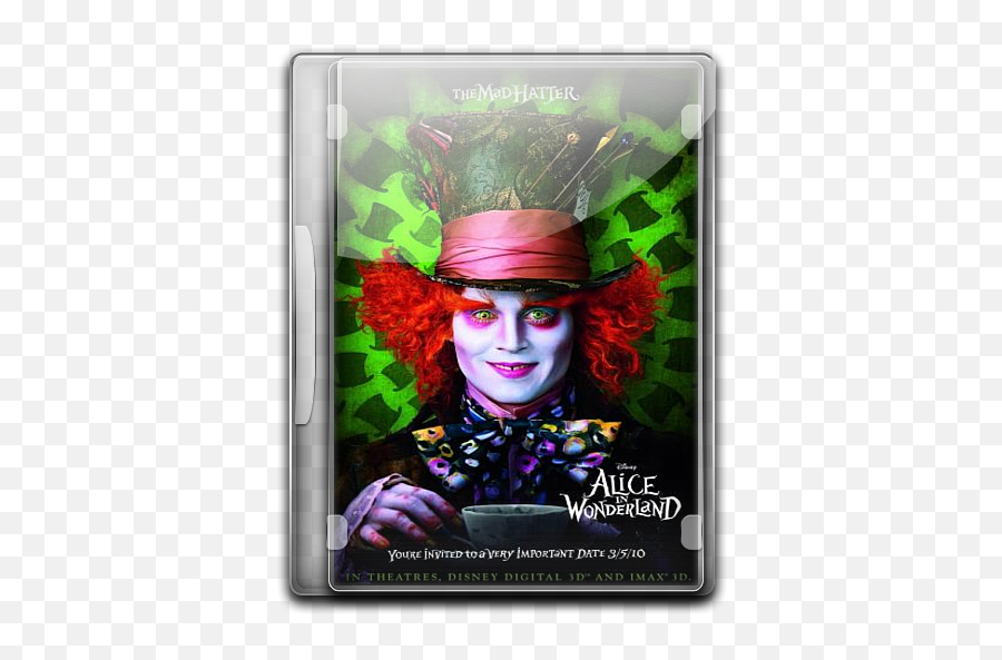 Alice In Wonderland V3 Icon English Movie Iconset - Alice In Wonderland Tim Burton Png,Alice In Wonderland Png