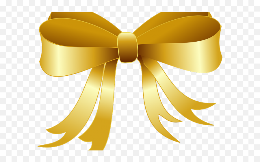 Download Hd Christmas Ribbon Clipart Yellow - Gold Bingkai Bulat Png,Gift Ribbon Png