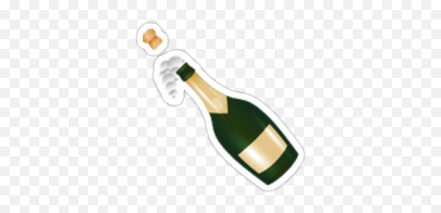 Emoji Whatsapp Champagne - Bottle With Popping Cork Emoji Png,Champagne Pop Png