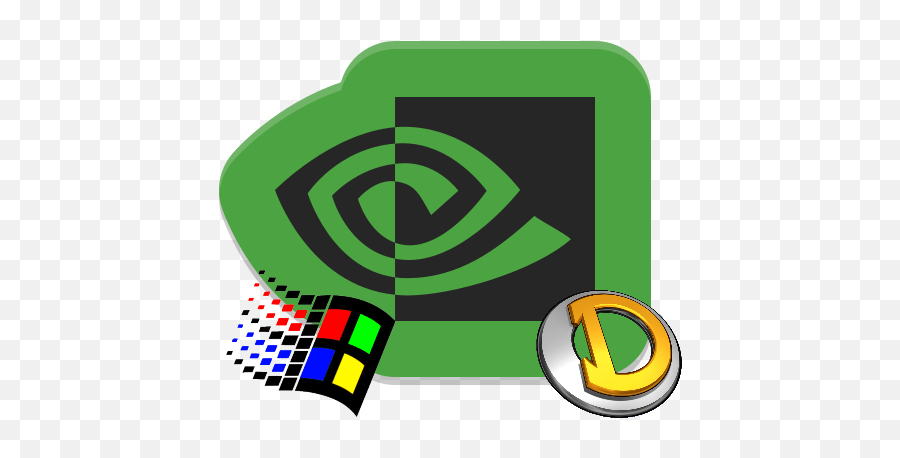 Nvidia Windows 9x Omega Drivers - Nvidia Logo Png,Windows 98 Logo Png