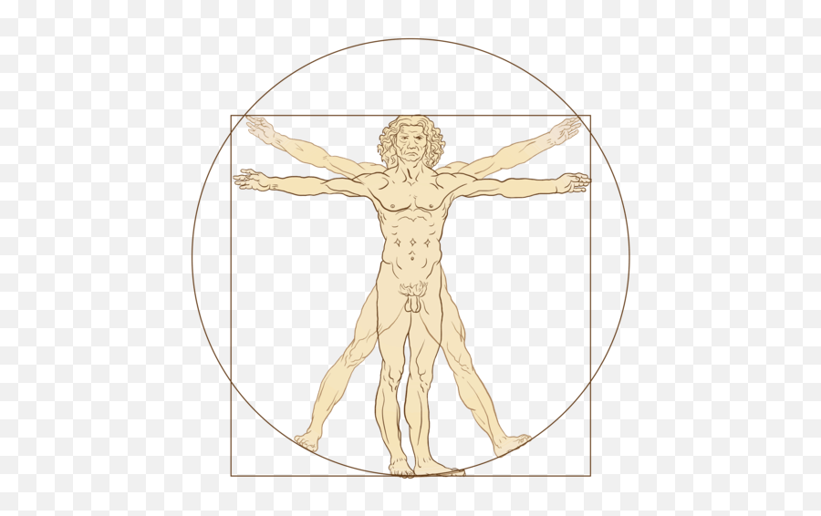 Vitruvian Man Logo Png Image With - Vitruvian Man Transparent Background,Vitruvian Man Png