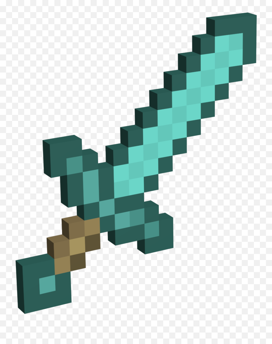 Yuri Polycount - Minecraft Diamond Sword 3d Png,Minecraft Diamond Sword Png
