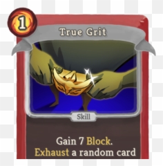 True Grit - Slay The Spire Body Slam Png,Grit Png
